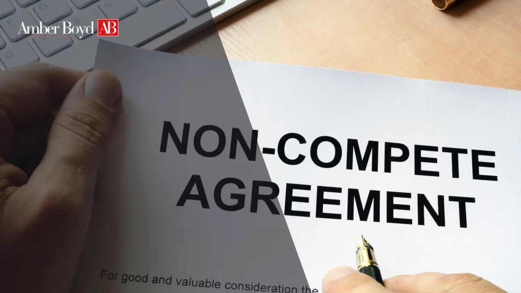 0707 Non-Compete Agreements for Physicians in Indiana 2026 Enforcement - Amber Boy - Amber Boy Indiana physician employment attorney reviewing medical practice non-compete contract with doctor