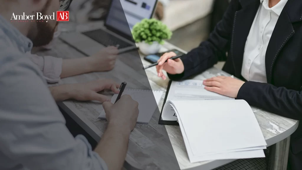 Indiana employee discussing FMLA mental health leave paperwork with a healthcare provider